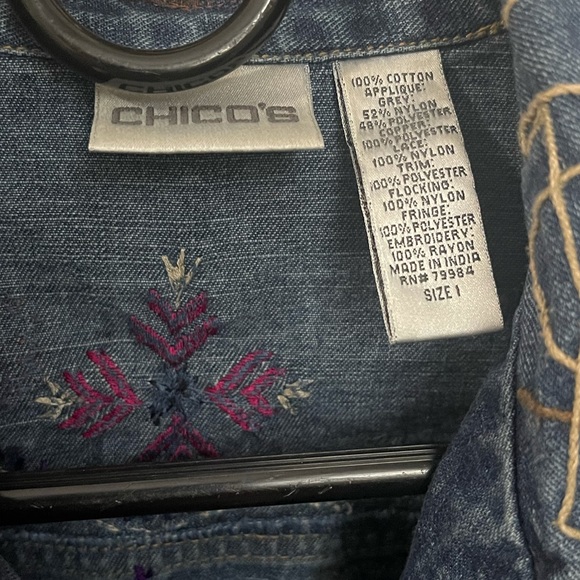 Chico’s funky denim jacket - Picture 5 of 5